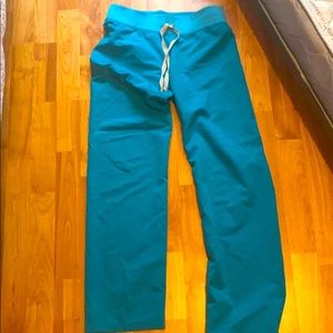 Figs scrub pants: teal